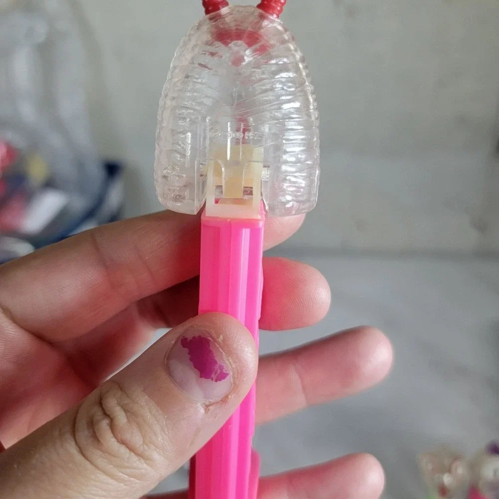 Retired Pez‎ Clear Crystal Centipede Bugz Bugs ~ Pink Stem 4.9 Slovenia